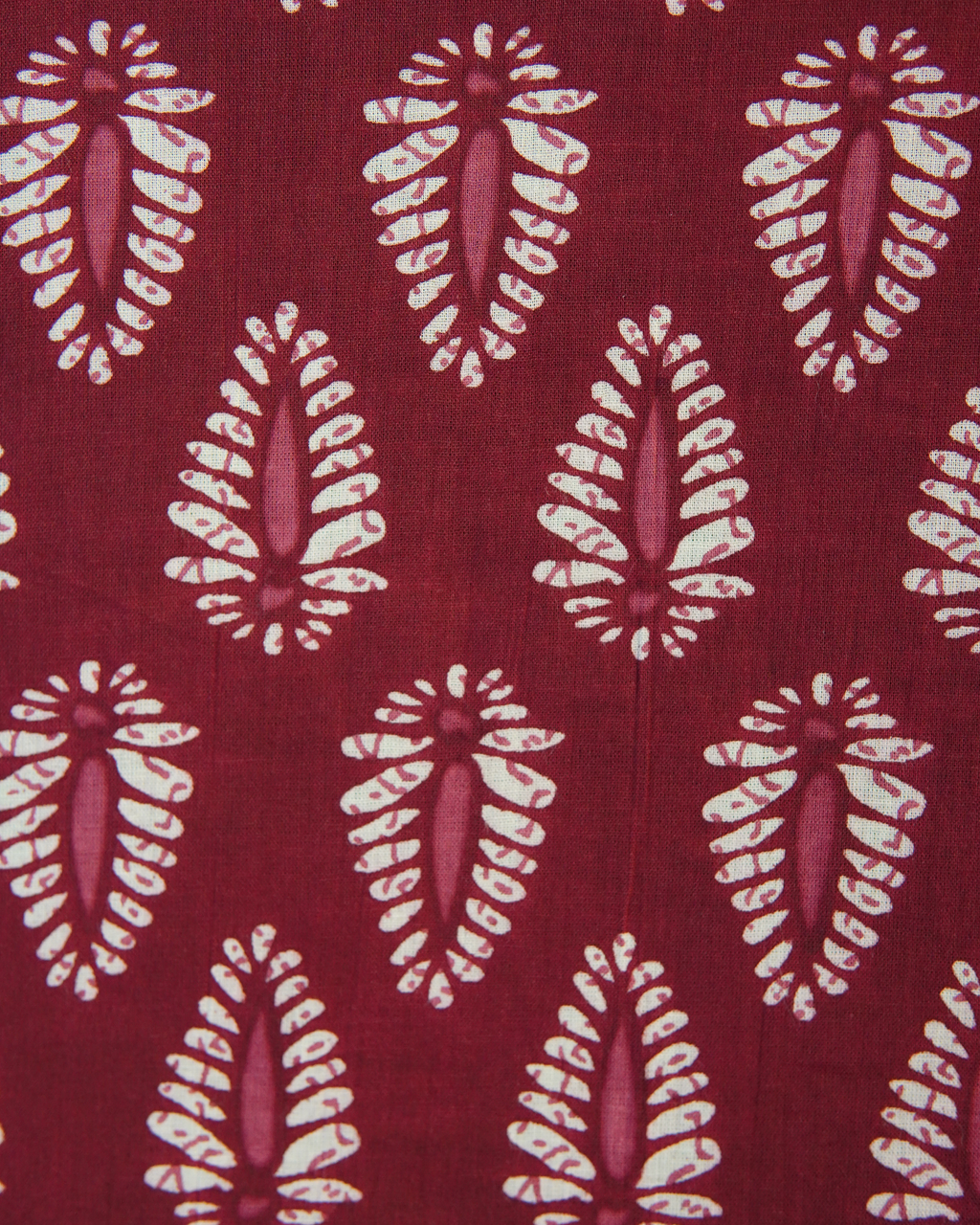 Sleeveless Block Printed Top [Maroon]