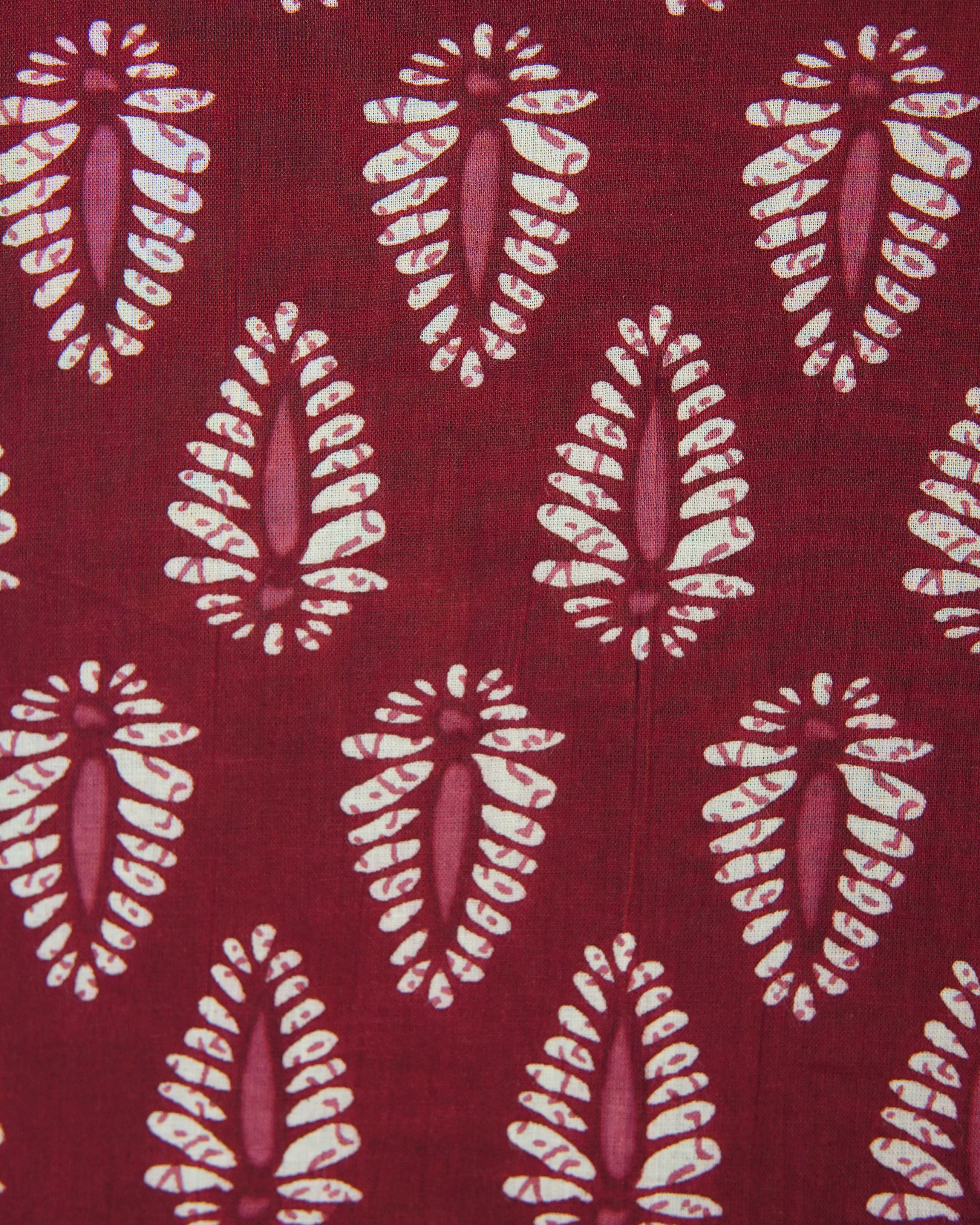 Sleeveless Block Printed Top [Maroon]