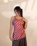 Sleeve-Less Corset Kurti [Maroon]