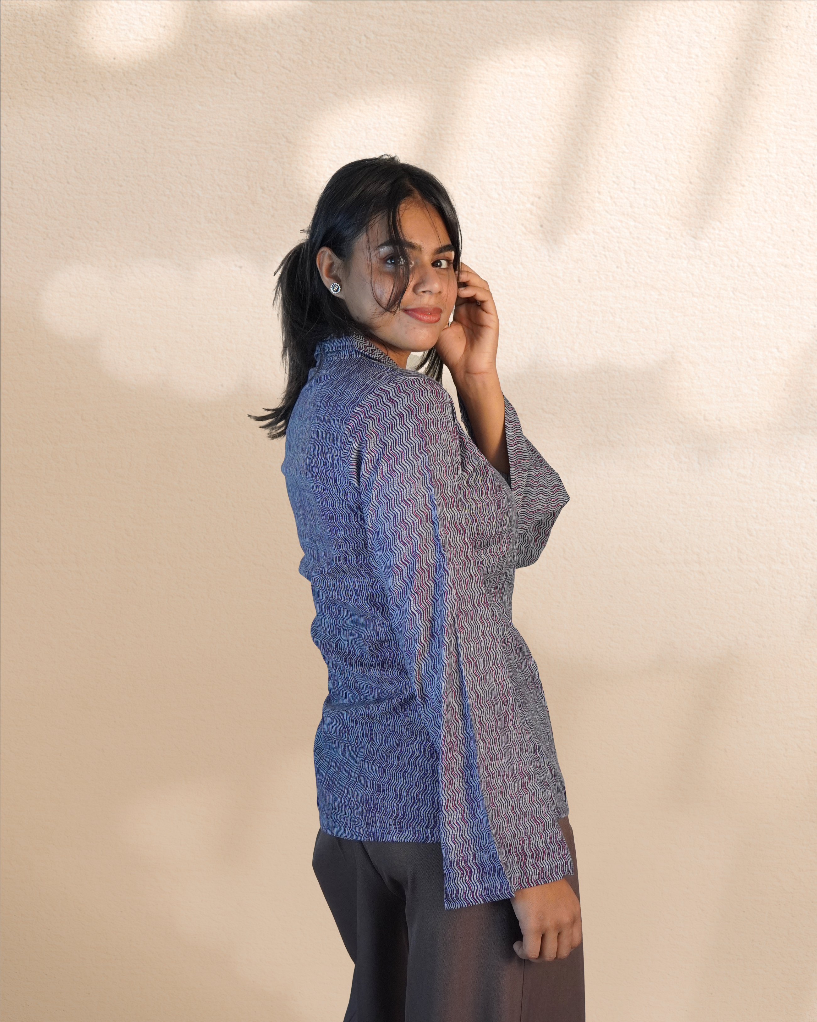 Bell Sleeves Modal Tunic [Slate Blue]