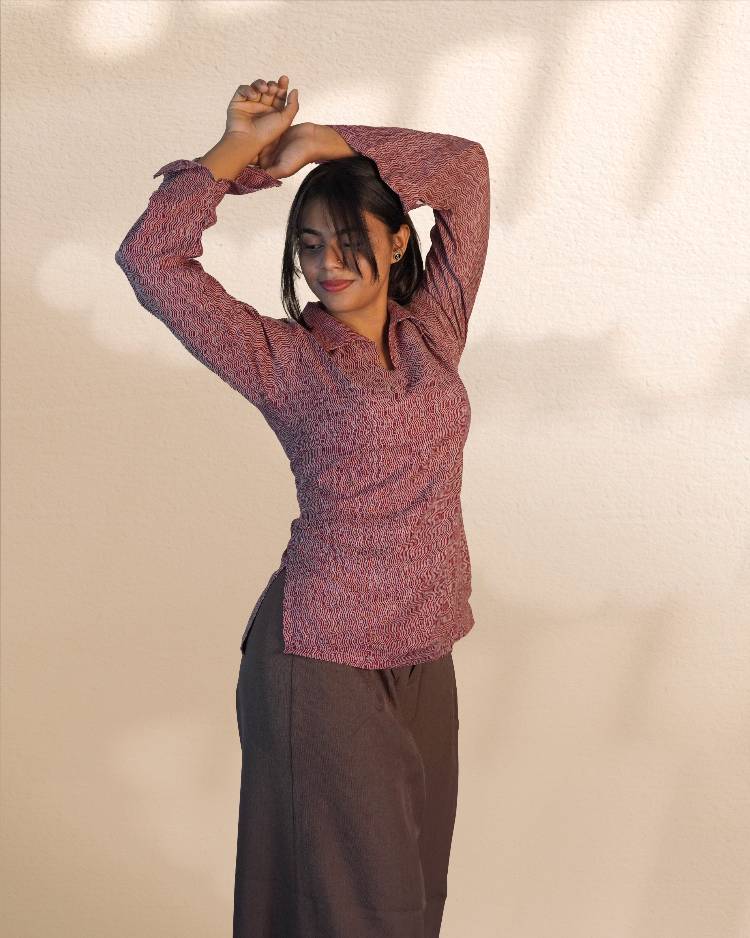Bell Sleeves Modal Tunic [Madder Red]