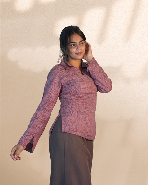 Bell Sleeves Modal Tunic [Madder Red]