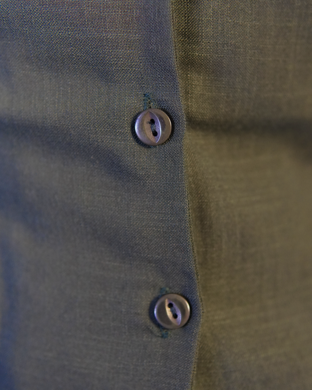 Pure Linen Crop Shirt [Green]