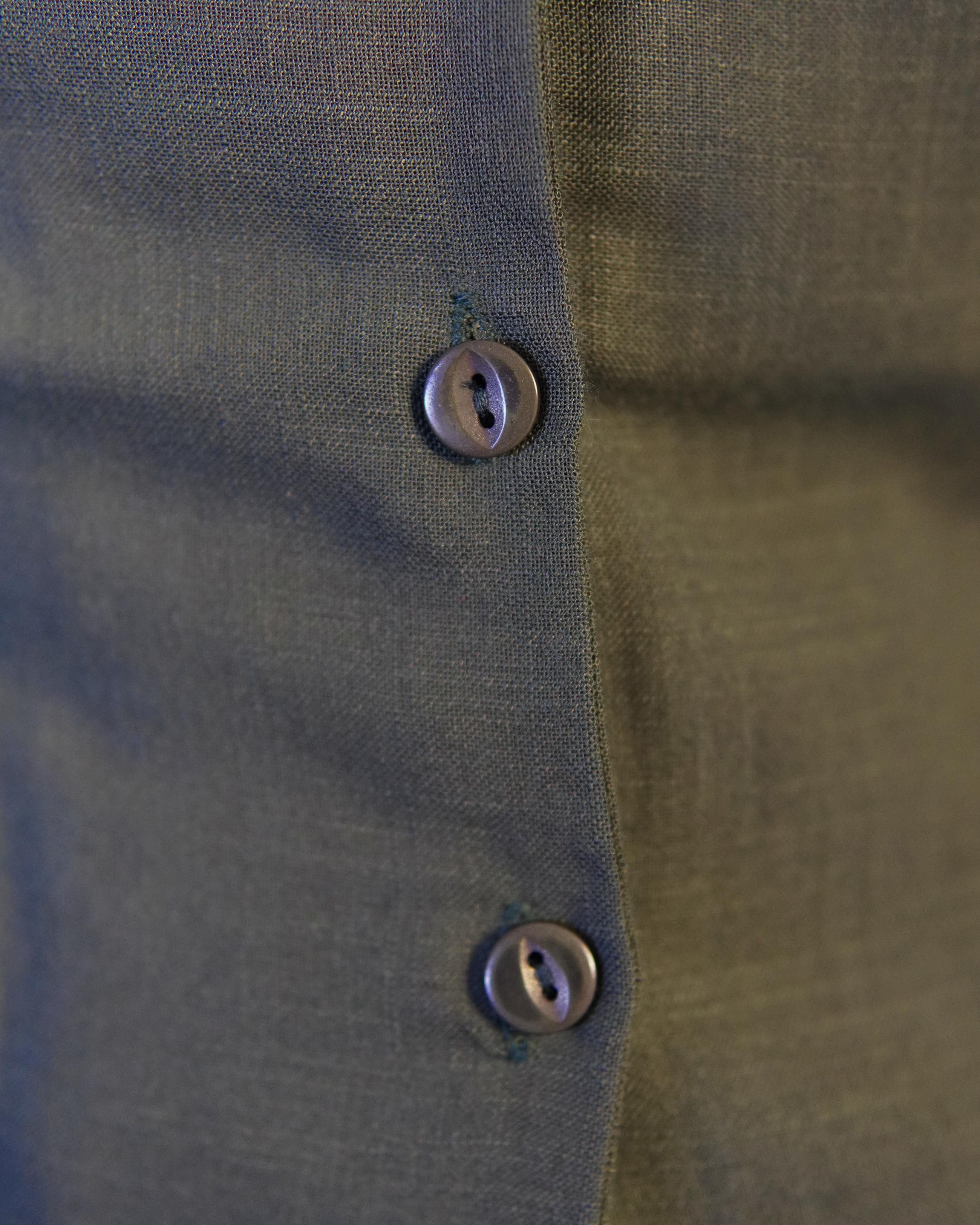 Pure Linen Crop Shirt [Green]