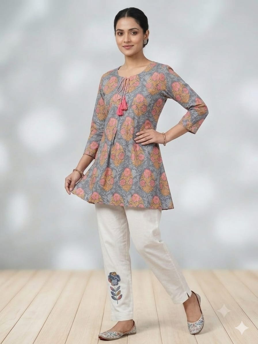 Printed Cotton Co-Ord Set